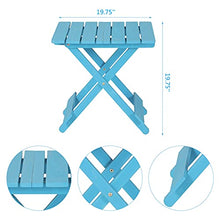 Load image into Gallery viewer, Folding Adirondack Portable Outdoor Side Table Small Patio Tables Portable Wood for Beach, Camping, Picnics, Lawn, Poolside