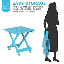 Load image into Gallery viewer, Folding Adirondack Portable Outdoor Side Table Small Patio Tables Portable Wood for Beach, Camping, Picnics, Lawn, Poolside